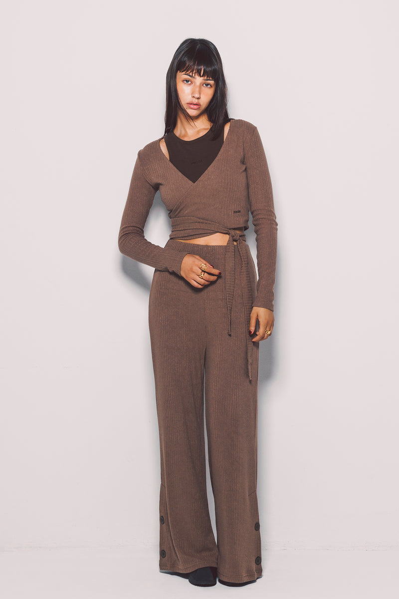 Knit Flare Pants【V2532601】