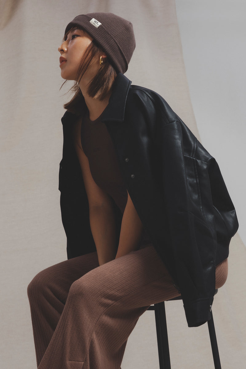 Boyfriend Leather Jacket【V2532401】