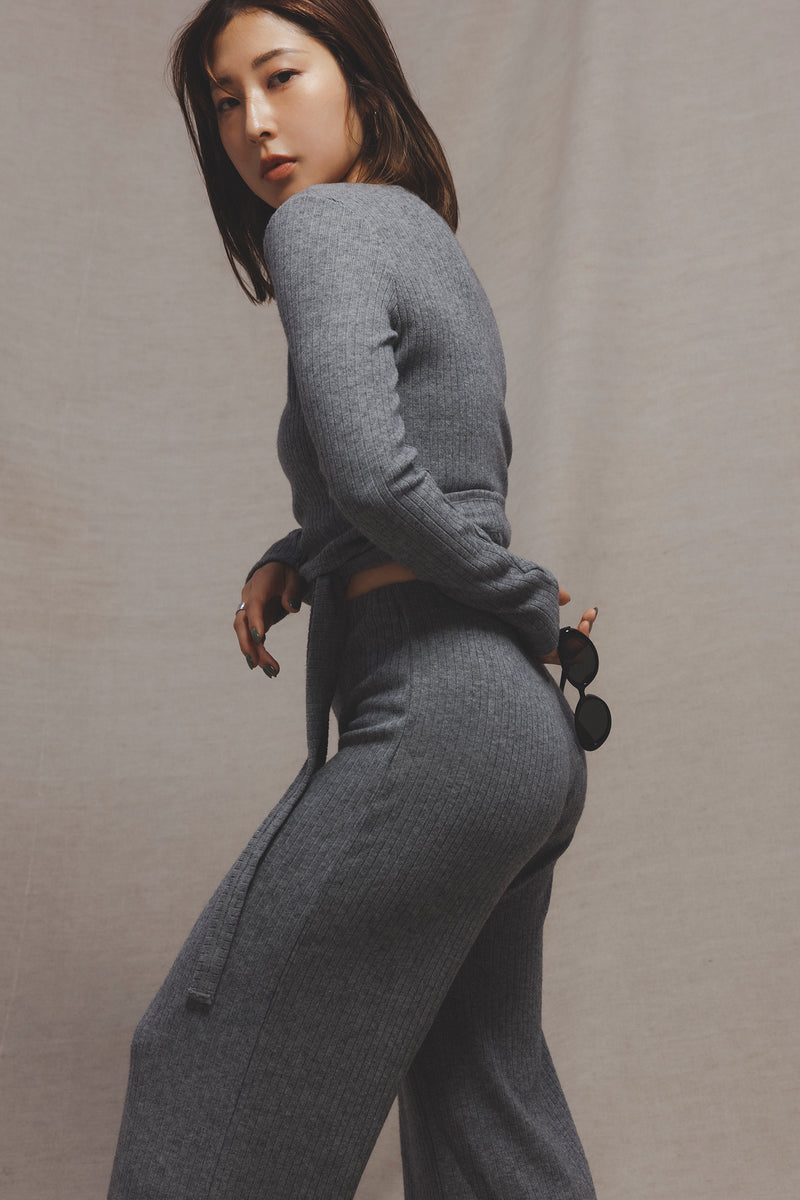 Knit Flare Pants【V2532601】