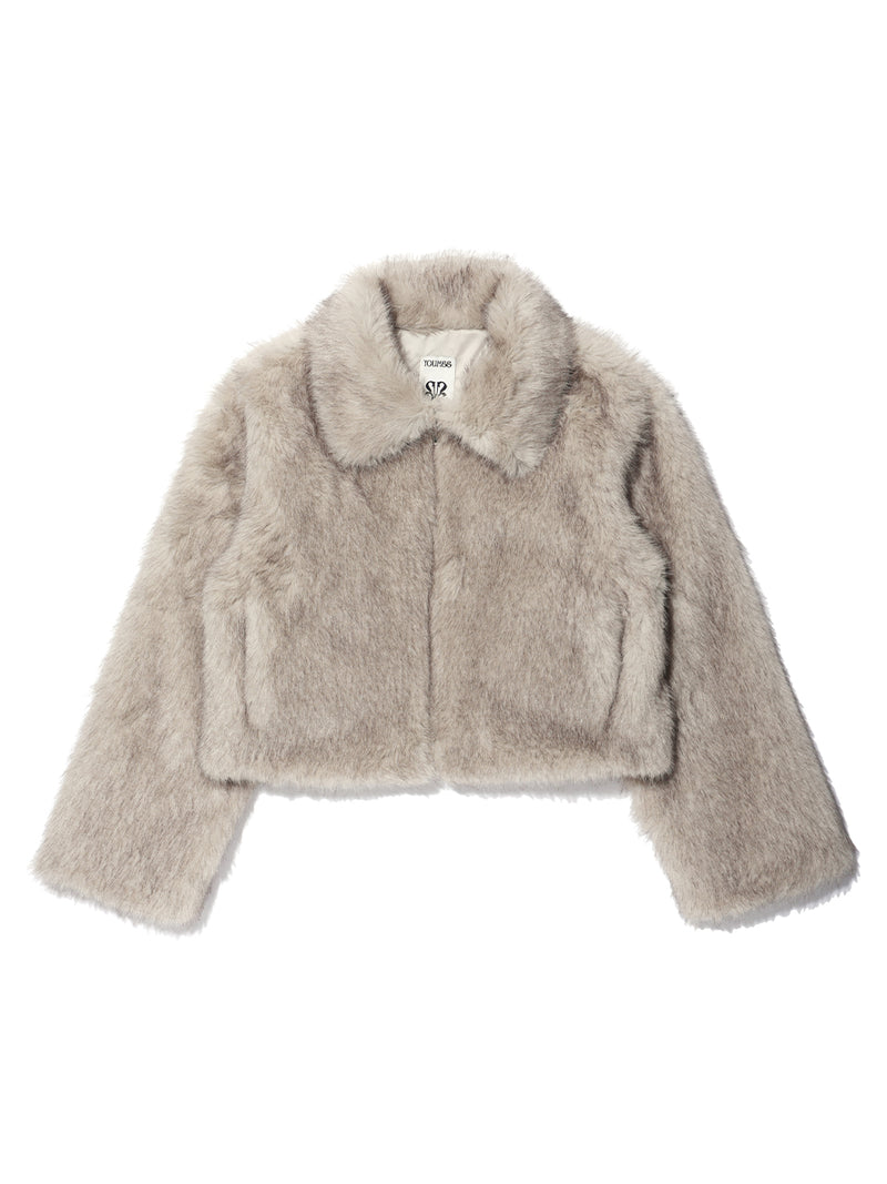 LONG HAIR FUR JACKET【YHJKED005】