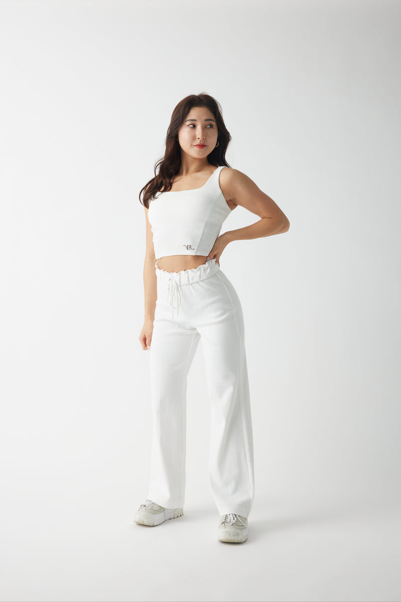 High rise straight pants【V2312603】