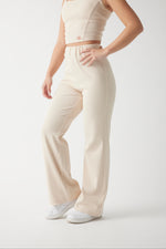 High rise straight pants【V2312603】