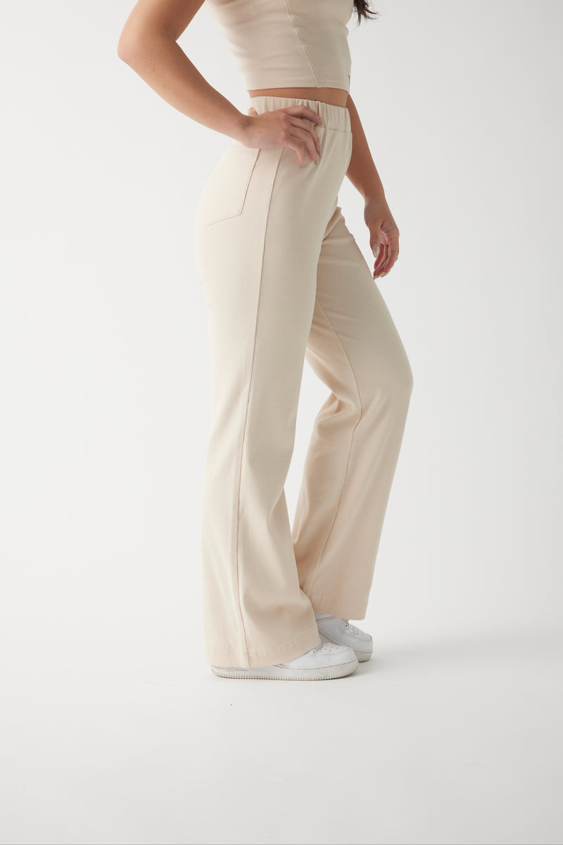 High rise straight pants【V2312603】